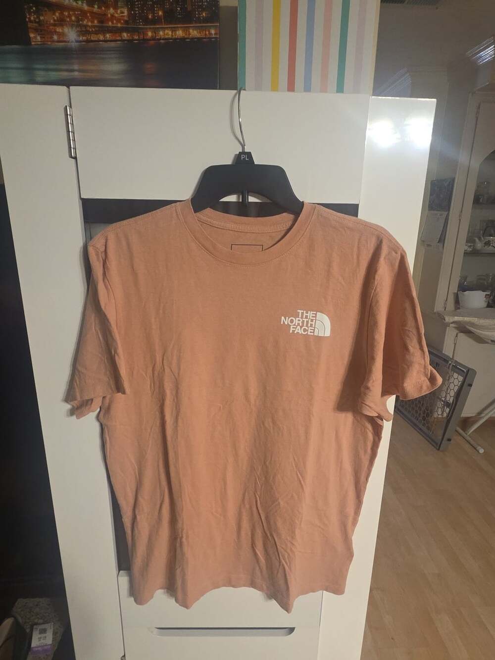 The North Face T-Shirt Size M Peach Short Sleeve Logo